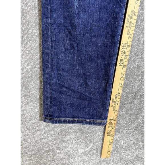 Gap Slim Straight Leg Distressed Jeans Mens Size 32x32 Stretch Blue Denim - Picture 15 of 16